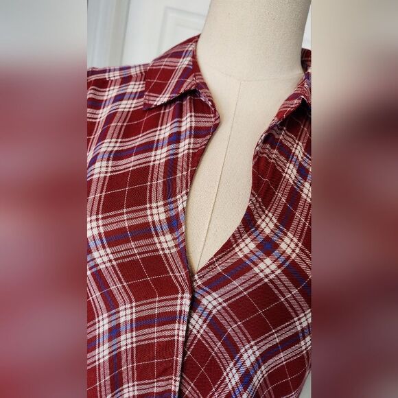 NWOTโRock & Republic plaid sleeveless top - Size Large - Picture 6 of 8